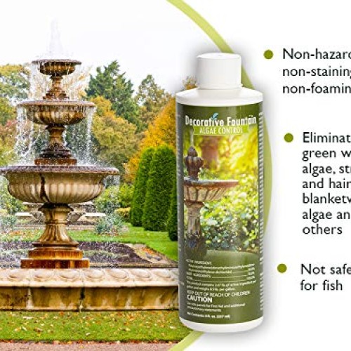 Fountain Algaecide and Clarifier, Formulated for Small Ponds, Wate...