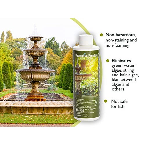 Fountain Algaecide and Clarifier, Formulated for Small Ponds, Wate...