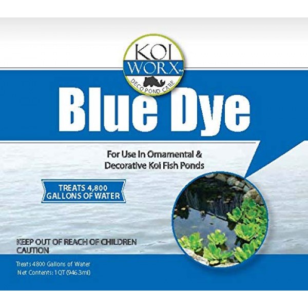 Sanco Industries KoiWorx Blue Dye - Ornamental and Decorative Pond...