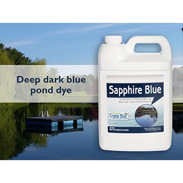 Sanco Industries Sapphire Blue Lake & Pond Colorant, Crystal Blue ...
