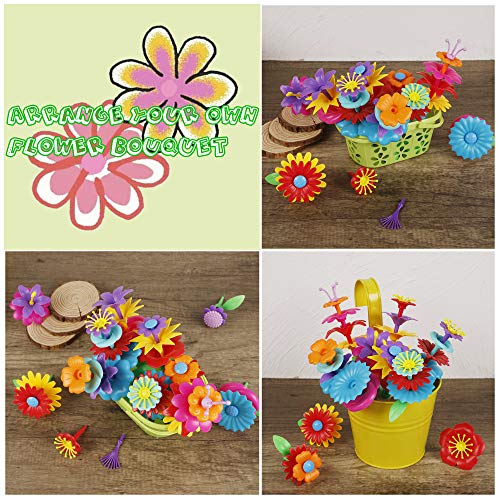 SAND MINE Flower Garden Building Toys, 198 PCS Kids Flower Garden ...