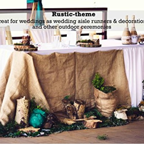 Sandbaggy Burlap Fabric Roll- for Garden, Yard, Wedding, Craft, De...