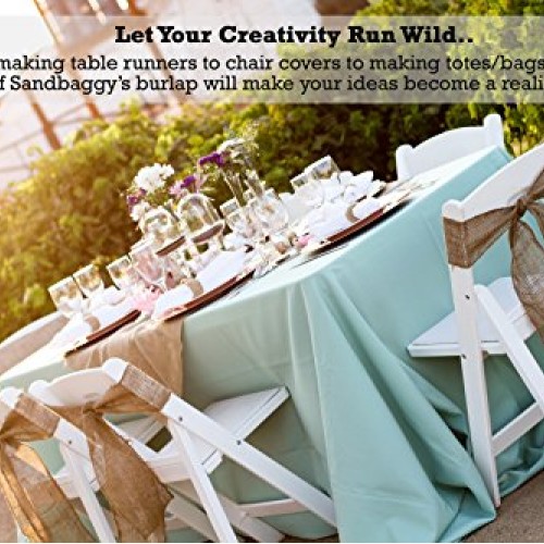 Sandbaggy Burlap Fabric Roll- for Garden, Yard, Wedding, Craft, De...