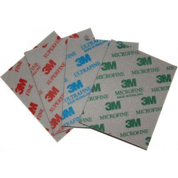 3M Sanding Sponges - 4 pack Fine, Superfine, Ultrafine, Microfine