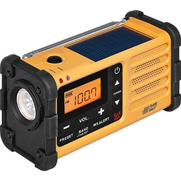 Sangean MMR-88 AM/FM/Weather+Alert Emergency Radio. Solar/Hand Cra...