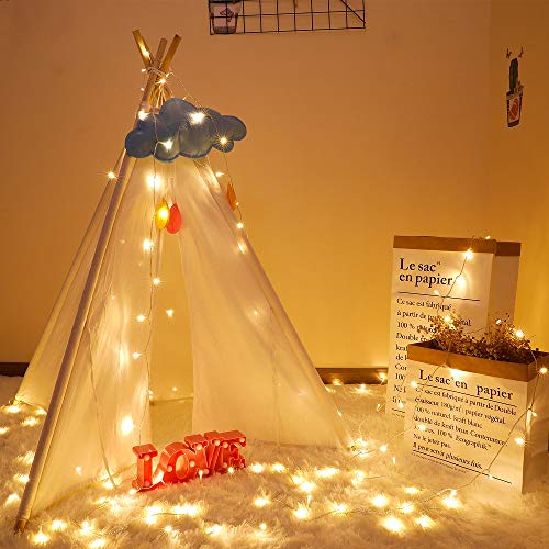 SANJICHA String Lights Indoor/Outdoor, Upgraded Super Bright Chris...