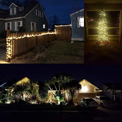 SANJICHA String Lights Indoor/Outdoor, Upgraded Super Bright Chris...