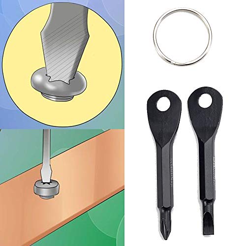 2Pcs Dual-purpose Screwdrivers Tool: Flat Head Screwdriver Phillip...