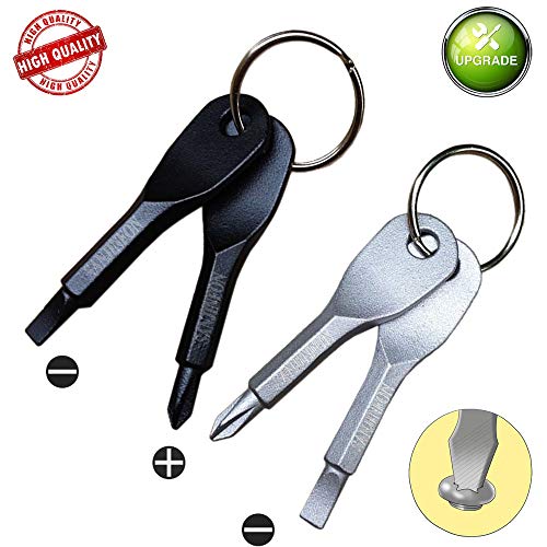 2Pcs Dual-purpose Screwdrivers Tool: Flat Head Screwdriver Phillip...