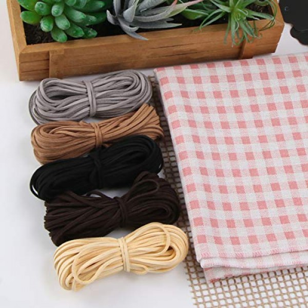5 Colors Suede Cord Faux Leather Cord String Rope Thread for Brace...