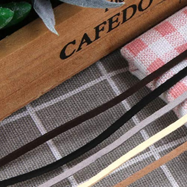 5 Colors Suede Cord Faux Leather Cord String Rope Thread for Brace...