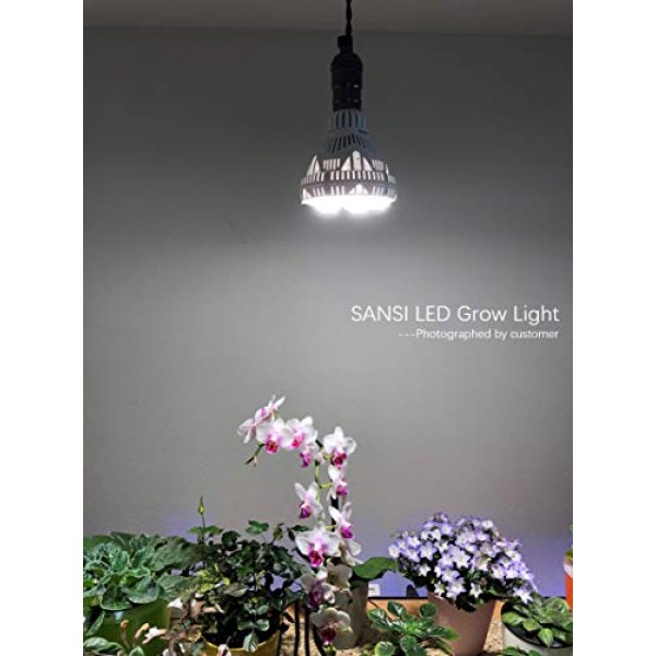 SANSI 24W LED Plant Light Bulb Full Spectrum LED Grow Light Plant ...