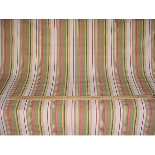Santee Fabrics Lotus in Olivette - Heavy Olive/Tea Rose Cotton Str...