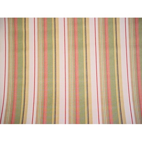 Santee Fabrics Lotus in Olivette - Heavy Olive/Tea Rose Cotton Str...