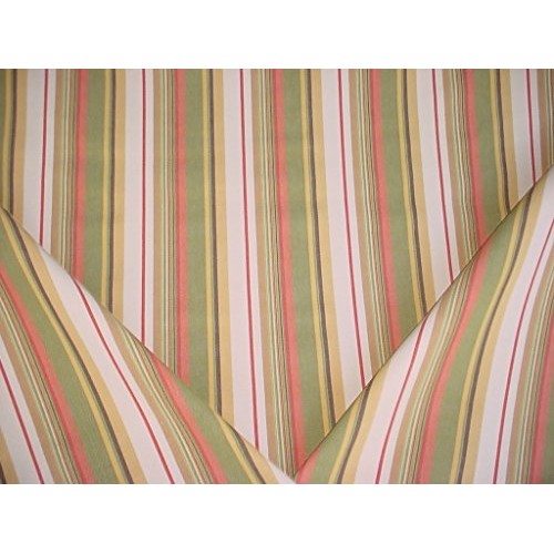 Santee Fabrics Lotus in Olivette - Heavy Olive/Tea Rose Cotton Str...