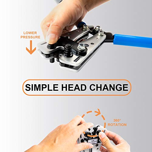 Sanuke Battery Cable wire Lug Crimping Tool for AWG 8-1/0 Electric...