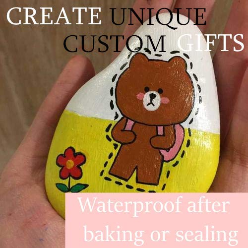 Acrylic Paint Marker Pens, Waterproof Paint Pens for Rocks Paintin...
