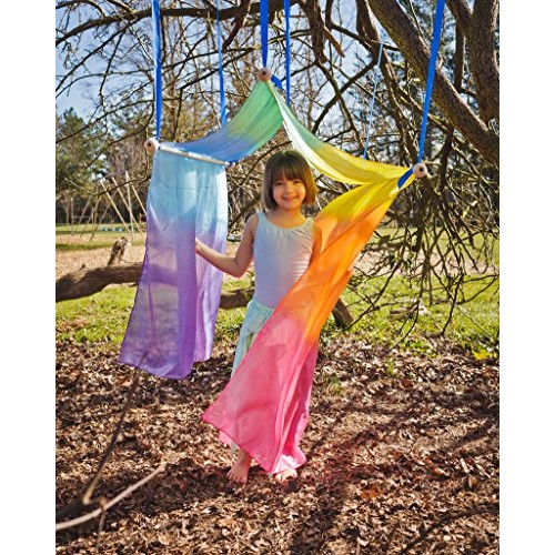 Sarahs Silks Giant Rainbow Playsilk 3 Feet by 9 Feet Long