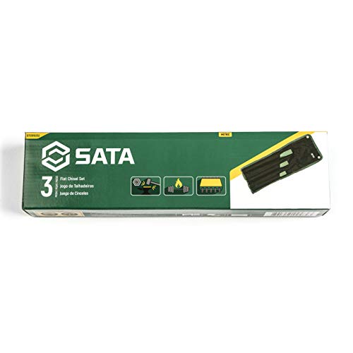 SATA 3-Piece Professional Chisel and Wood Rasp Set with Single-Pie...