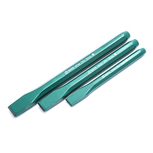 SATA 3-Piece Professional Chisel and Wood Rasp Set with Single-Pie...