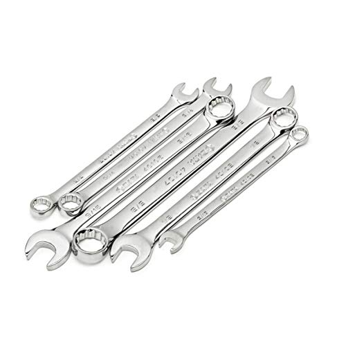 SATA 6-Piece Full-Polish SAE Combination Wrench Set with Offset Bo...