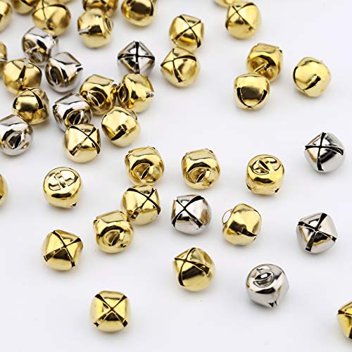 SAVITA 200Pcs Christmas Jingle Bells, DIY Craft Bells for Wreath, ...
