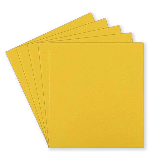SAVITA 5Pcs 10x9 Inch 3mm Thick Felt Sheets, Stiff Felt Hard Craft...