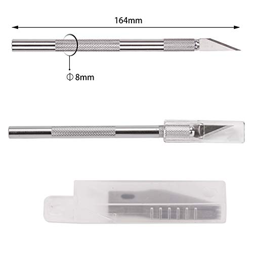 SAVITA Hobby Knife Set Solid Metal Pen Knife Small Carving Craft U...