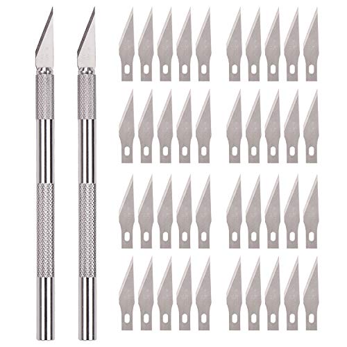 SAVITA Hobby Knife Set Solid Metal Pen Knife Small Carving Craft U...