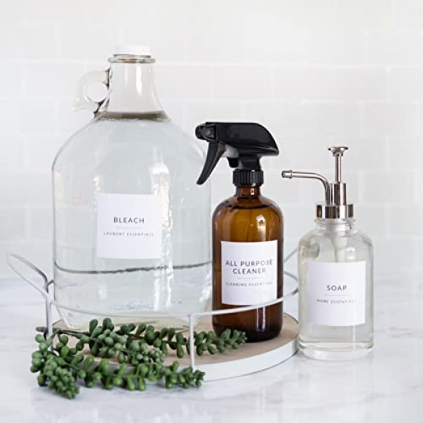 SAVVY & SORTED Minimalist Home Laundry Labels for Organizing - 136...