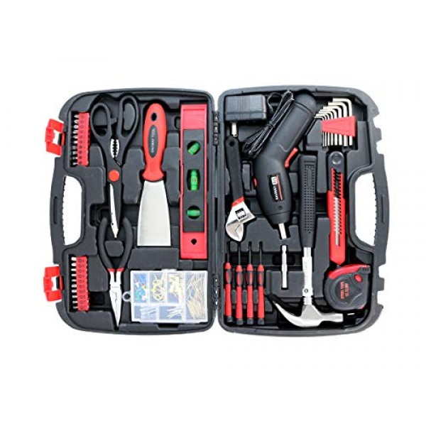 Toolbox Set with Tools for Women Included Cordless Screwdriver-SAV...