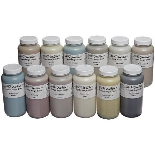Sax True Flow Crystal Magic Glazes, Assorted Colors, Set of 12 Pin...
