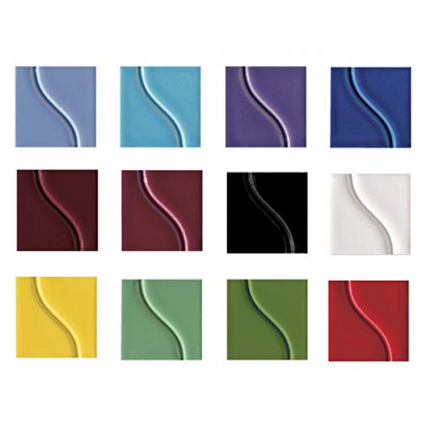 Sax True Flow Gloss Glaze Set, Assorted Gloss Colors, Set of 12 Pi...