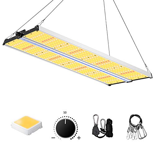 Led Grow Light with Supplement Bar, SAYHON 4x4ft Coverage Full Spe...