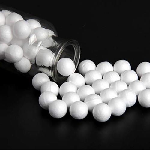 SBYURE 100 Pieces Foam Craft Balls 20mm0.79 inch White Polystyre...