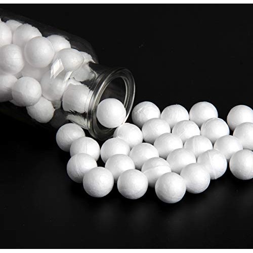 SBYURE 100 Pieces Foam Craft Balls 20mm0.79 inch White Polystyre...