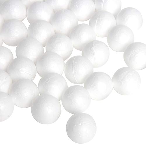 SBYURE 100 Pieces Foam Craft Balls 20mm0.79 inch White Polystyre...