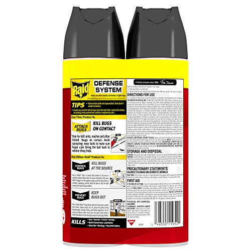 Raid Ant & Roach Killer Spray for Listed Bugs, Insect, Spider, For...