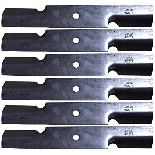 Scag 6PK Genuine OEM 482877 Marbain Cutter Blades 16 1/2 High Lif...