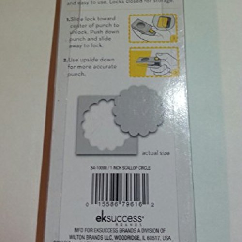 EK Tools Scallop Circle Punch, 1-Inch Scalloped Edge