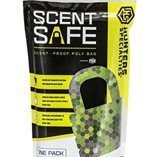 SCENT-A-WAY 100055 Scent-Safe Plastic Odor Barrier Storage Bag