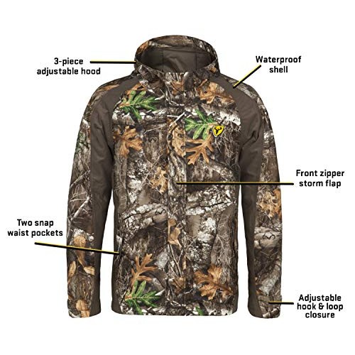 Scent Blocker Drencher Mens Hooded Hunting Rain Jacket, Realtree ...