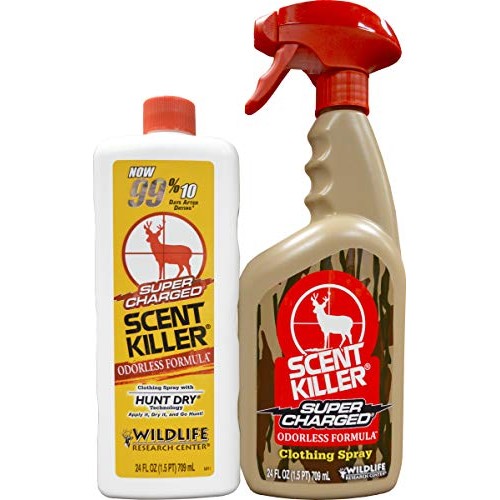 Scent Killer 559 Wildlife Research Super Charged Spray 24/24 Combo...