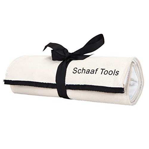SCHAAF Full Size Wood Carving Tools Set of 12 with Canvas Case - G...