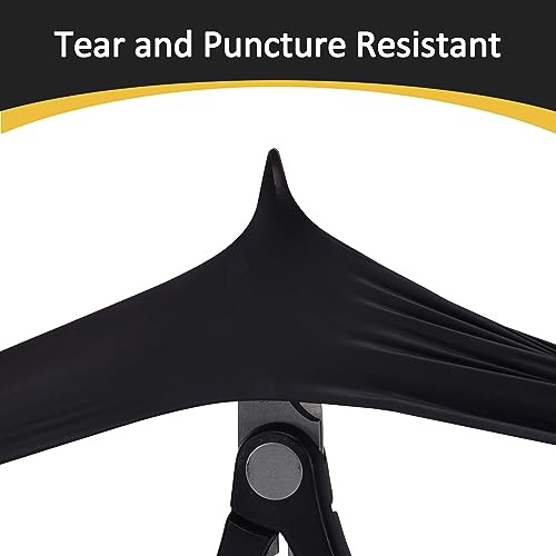 Schneider Nitrile Exam Gloves, Black, Medium, Box of 50, Disposabl...