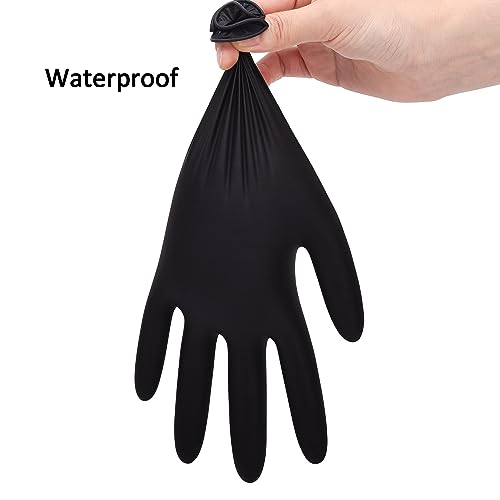 Schneider Nitrile Exam Gloves, Black, Small, Box of 100, Disposabl...