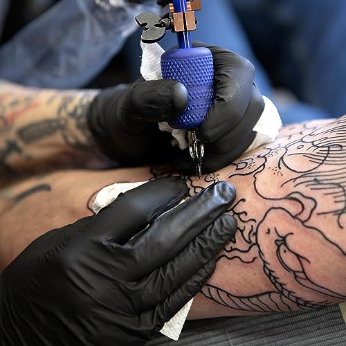 Schneider Nitrile Exam Gloves, Black, Small, Box of 100, Disposabl...