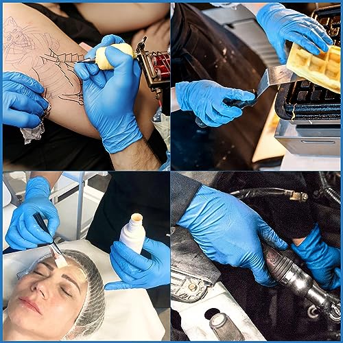 Schneider Nitrile Exam Gloves, Blue, Large, Box of 100, Disposable...