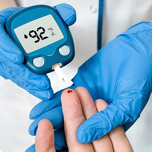 Schneider Nitrile Exam Gloves, Blue, Large, Box of 50, Disposable ...