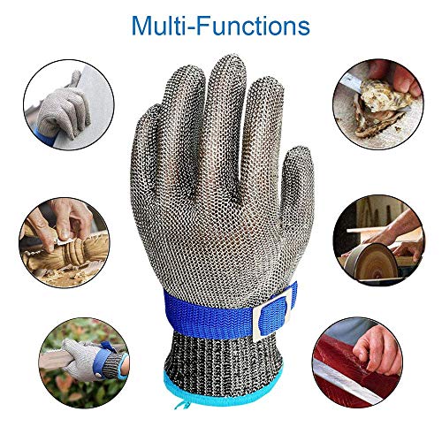 Schwer Cut Resistant Glove-Stainless Steel Wire Metal Mesh Butcher...
